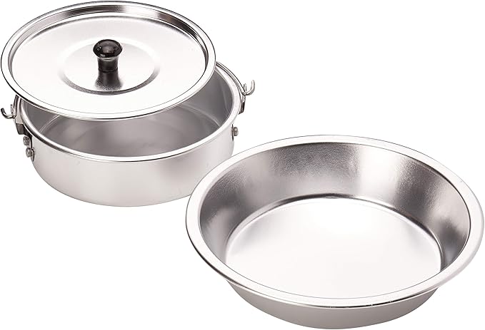 Coleman 5-Piece Outdoor Cooking Set, Includes Frying Pan, Pot with Lid, Plate, & Cup, Outdoor Aluminum Mess Kit for Camping, Tailgating, RVs, & Outdoor Cooking