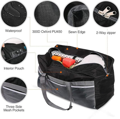REDCAMP Foldable Travel Bag, Large Sports Bag, 75L/96L/100L, Lightweight Waterproof Tote Bag