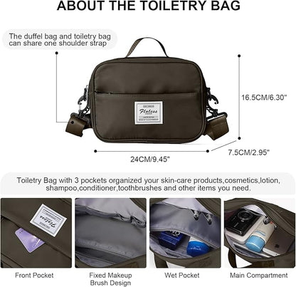 Travel Duffel Bag,Sports Tote Gym Bag,Shoulder Weekender Overnight Bag for Women