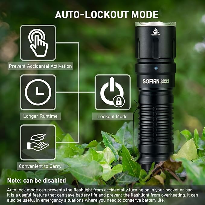 Reachareable Flashlights High Lumens, Sofirn SC33 Powerful Flashlights 5200 Lumens, Emergency Flashlight Super Bright, Waterproof Flashlights for Home