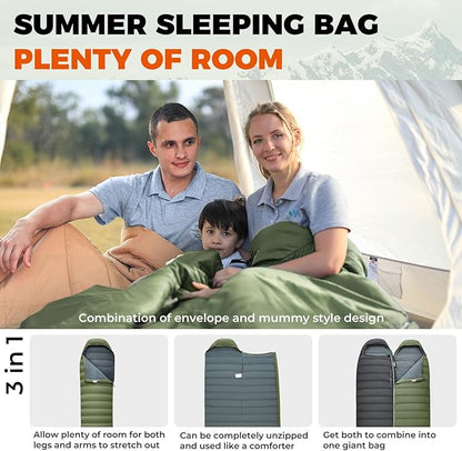 KingCamp Sleeping-Bags Down Sleeping Bag for Adults, Recycled 700 FP Cold Weather 3-4 Season Sleeping Bag