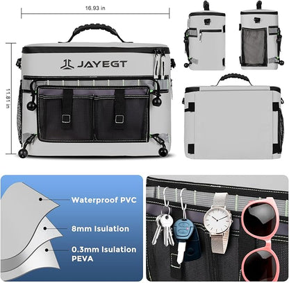 Kayak Cooler Behind Seat - Waterproof Cooler Bag Compatible with Lawn-Chair Seat Kayak，Kayak Accessories Camping Cooler, Portable Ice Chest for Fishing, Beach,Picnic, Trips