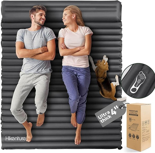 Hikenture Double Sleeping Pad for Camping 2 Person (Grey)