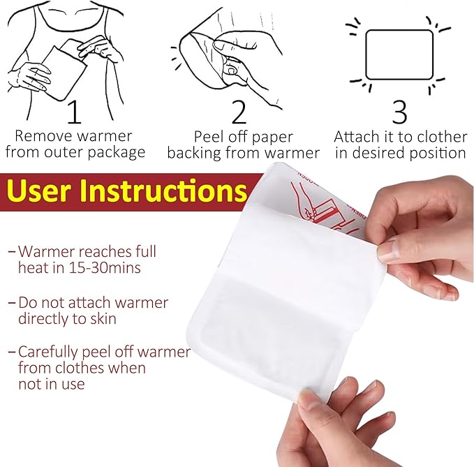 Hand Warmers - (Upgraded Large) Long Lasting Safe Natural odourless air Activated Hand Warmers - Up to 12 Hours of Heat - 20 Tablets for Cold Weather Such as Skiing, Winter Camping etc.