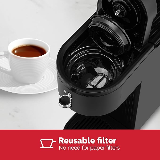Holstein Housewares Coffee Maker Machines (Black, 1 Cup)