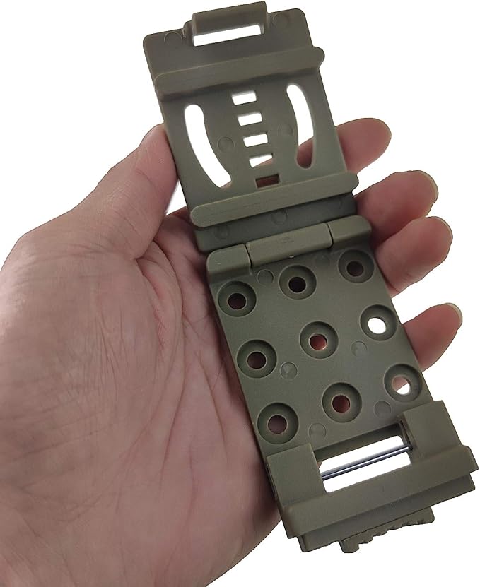 2-Pack Tactical Belt Clip Outdoor Camping Knife Blade Lock with Screws, Universal Utility EDC Belt Clip Gun Holsters Mag Pouches Sheath Tools with Hardware (Tan)