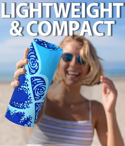 Microfiber Beach Towel – Turtle Shadow Quick Dry Lightweight Sand Free Oversized Large Towel Accessories Travel Must Have Swim Pool Yoga Camping Gear Summer Cruise Ship Essentials Cloud Compact Gift