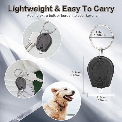 6 Pack Mini UV LED Keychain Flashlight, 395nm UV Light Keychain Flashlight, UV Keychain Flashlight, UV Keychain Light Black Light for Detections
