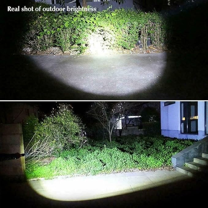 LED Flashlight, Bright 2000 Lumens Tactical Flashlights High Lumens with 5 Modes, Waterproof Zoomable Flash Light for Outdoor, for Emergency Student Dorm Camping Essentials Camper Gear, 1 Pack