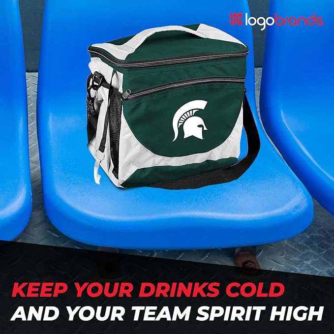 Logo Brands NCAA Unisex Adult 24-Can Cooler with Bottle Opener and Front Dry Storage Pocket, One Size, Multicolor