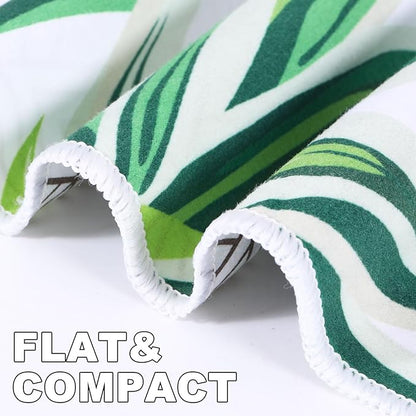 Genovega Microfiber Lightweight Thin Beach Towel Sandproof Compact Clearance Towels Quick Dry Sand Free No Sand Pool Swim Blanket Travel Essentials Accessories Vacation Women Men Adult Gift Flamingos