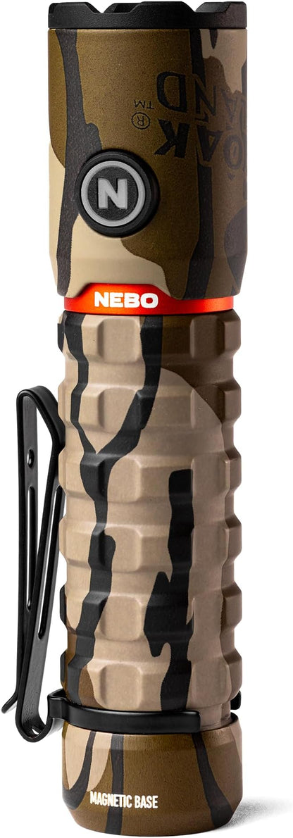 NEBO Redline Torchy 2K, 2000 Lumen Pocket, Rechargeable LED, Water & Impact Resistant Flashlight for EDC with Smart Power Control, Power Memory Recall, Removable Clip for Camping, Hunting, Hiking