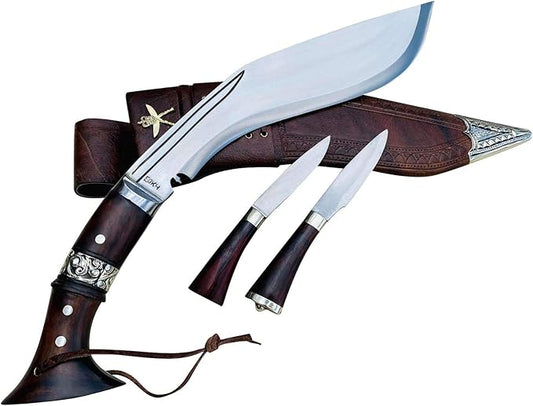 12" Blade World War I Historic Kukri - Hand Forged Full Tang Blade Khukri - Traditional Authentic Outdoor Kukris - Handmade in Nepal