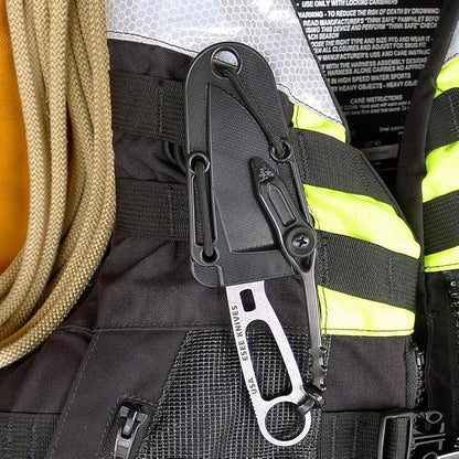 ESEE Imlay SAR Swiftwater Rescue Knife, Sheath, Clip Plate, & Retention Strap (Orange Sheath)