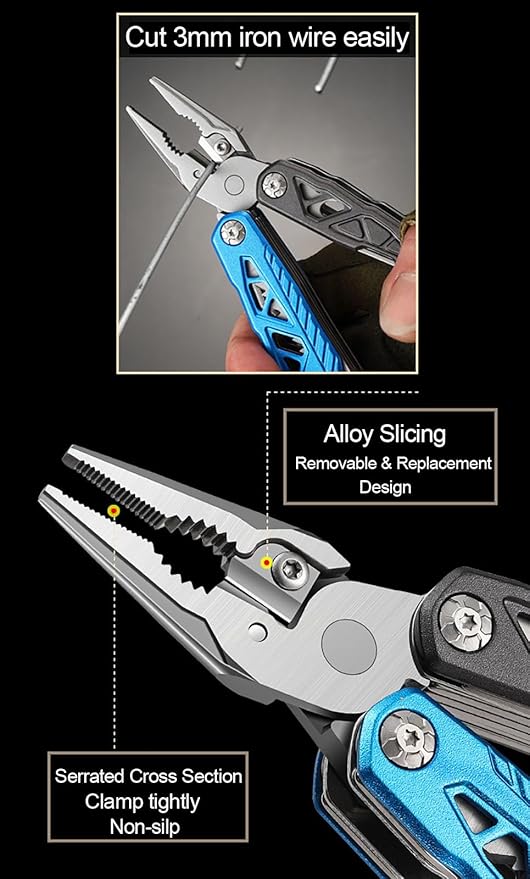 Multitool for Camping Hiking Survival