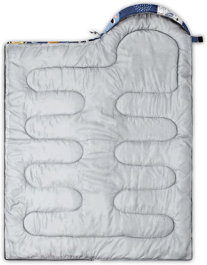 Kids Sleeping Bag for Boys Girls,Cute Puppy Print-Lightweight Warm Portable Outdoor Indoor-Waterproof Cold Weather Resistant Sleeping Bag for Camping Hiking