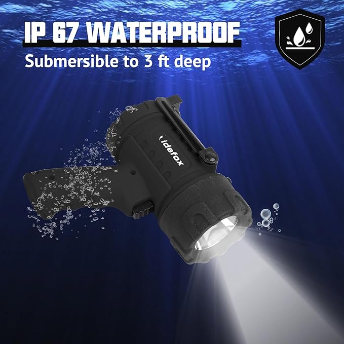 Rechargeable Spotlight Flashlights 1000 Lumen Super Bright Spot Light with 3 Modes Long Lasting Flashlight Searchlight and Flood Camping Flashlight