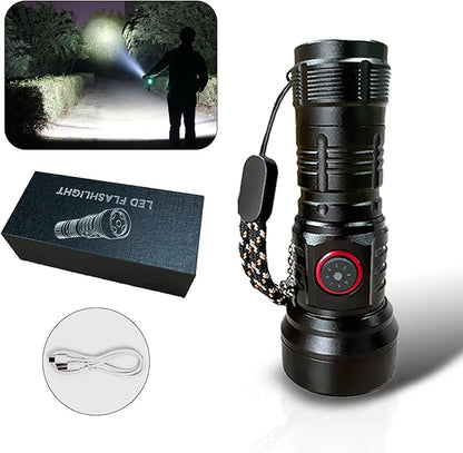 Mini Flashlights High Lumens Rechargeable, Super Bright Flashlight, Mini Flashlights for EDC Carry, Tactical Flashlight Waterproof Handheld Flash Light LED Flashlight for Emergencies, Camping, Hiking