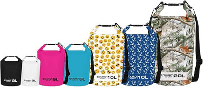 Aduro Waterproof Phone Bag Floating Lightweight Waterproof Bag - Ideal Dry Bags for Kayaking, Rafting, Boating, Swimming, Camping, Hiking, Beach, Fishing, and Backpacking - 2L / 5L / 10L / 20L