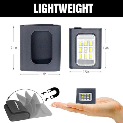 Outdoor Night Running Lights, 2Pack LED Running Lights for Runners with Rechargeable Battery for Camping, Hiking, Running, Jogging, Outdoor Adventure