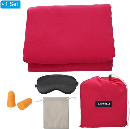 PATIKIL Sleeping Bag Liner Lightweight Soft Travel Camping Sheet Sleep Sack Compact Sleeping Bags Set with Carry Bag for Backpacking Camping Travel Hotel