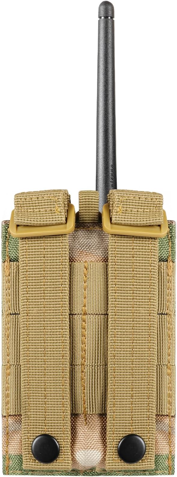 FRTKK Tactical Radio Holder Radio Holster Molle Radio Pouch Universal Radio Case Military Heavy Duty Radio Bag for Police Firefighter Two Ways Walkie Talkies Vest