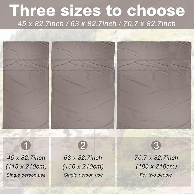 Sleeping Bag Liner Camping Sheets Travel Sheets for Hotel Lightweight Hotel Sheet Compact Sleep Bag Sack Breathable Travel Sleeping Bag for Hotels Camping Youth Picnic Adult Compact Sacks