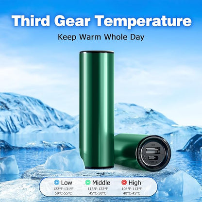 Hand Warmers Rechargeable, 1 Pack 8000mAh, Electric Portable Pocket Hand Warmer, 2 in 1 Hand Warmers and USB C Power Bank, Great Winter Warm Gifts for Ourdoor, Camping, Hunting, Girls