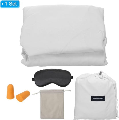 PATIKIL Sleeping Bag Liner Lightweight Soft Travel Camping Sheet Sleep Sack Compact Sleeping Bags Set with Carry Bag for Backpacking Camping Travel Hotel