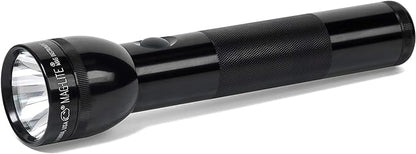 Maglite Heavy-Duty Incandescent 2-Cell D Flashlight, Black
