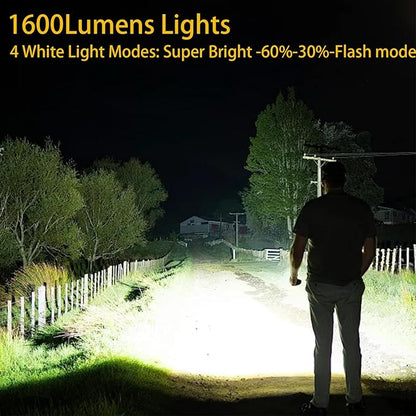 Keychain Flashlight Work Light with Two Keychains and 4 Lighting Modes Built-in Rechargeable Battery Designed for Emergency Lighting, Fishing, Camping and Walking Bottle openers