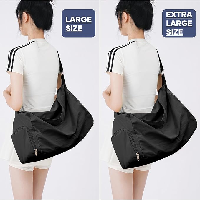 Small Gym Bag with Shoe Compartment, Workout Sport Duffle Bag for Women Travel, Waterproof Shoulder Overnight Bags Lightweight Carry on Tote Bags for Swim, Yoga, Dance