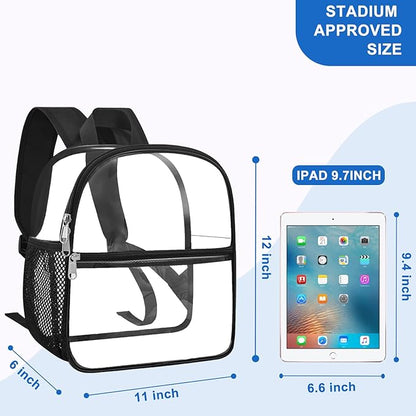 Oraben Clear Backpack for Stadium Events Stadium Backpack Waterproof 12x6x12 Clear Bag for Adult Concert Sport Work