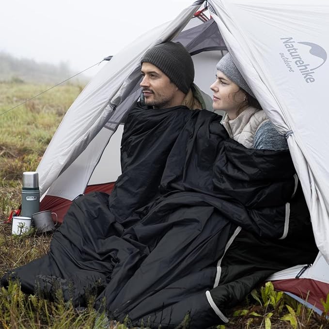 Naturehike Ultralight Sleeping Bag - Envelope Lightweight Portable, Waterproof, Comfort with Compression Sack - Great for 3 Season Traveling, Camping, Hiking