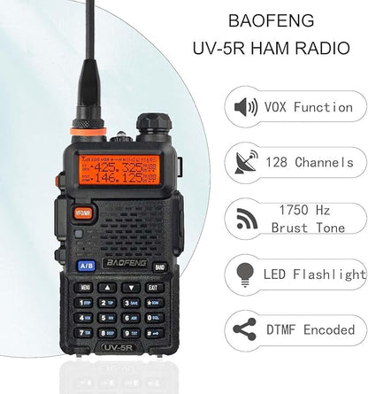 BAOFENG UV-5R Ham Radio Handheld Walkie Talkie Long Range High Gain Antenna(2 Pack)