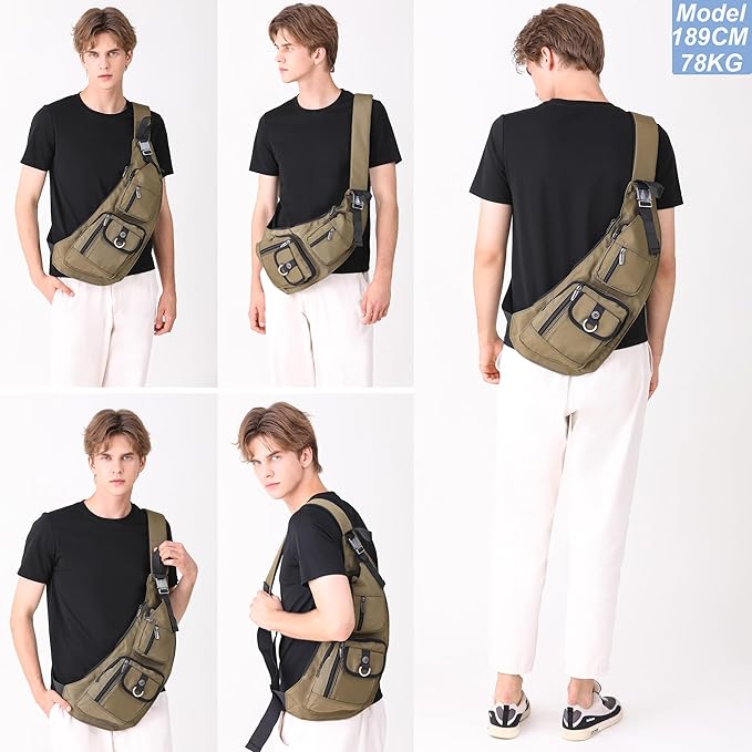 NICGID Sling Bag Chest Shoulder Backpack Crossbody Bags Casual Daypack for Men Women
