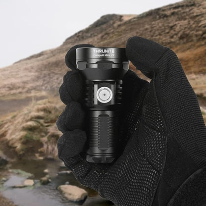 ThruNite Catapult Mini V2 LED Searchlight, 515 Meters Long Throw, High 1108 Lumens Rechargeable Flashlight for Law Enforcement, Search and Rescue, Emergency Signaling, EDC Use, Cool White