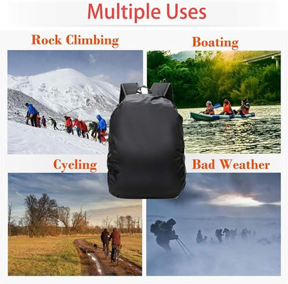 20-80L Waterproof Backpack Rain Cover with Storage Pouch and Adjustable Buckle Strap for Traveling Outdoor Hiking Camping