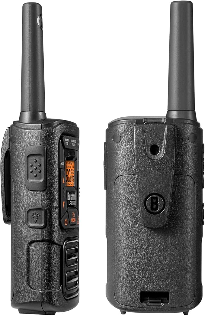 New Bushnell LPX550 Walkie Talkie Radio - Reliable Quality, Rugged Design, 2W Power for 36 Miles of Range, Two Way Radios Equipped for Wherever Life Takes You (2 Pack)