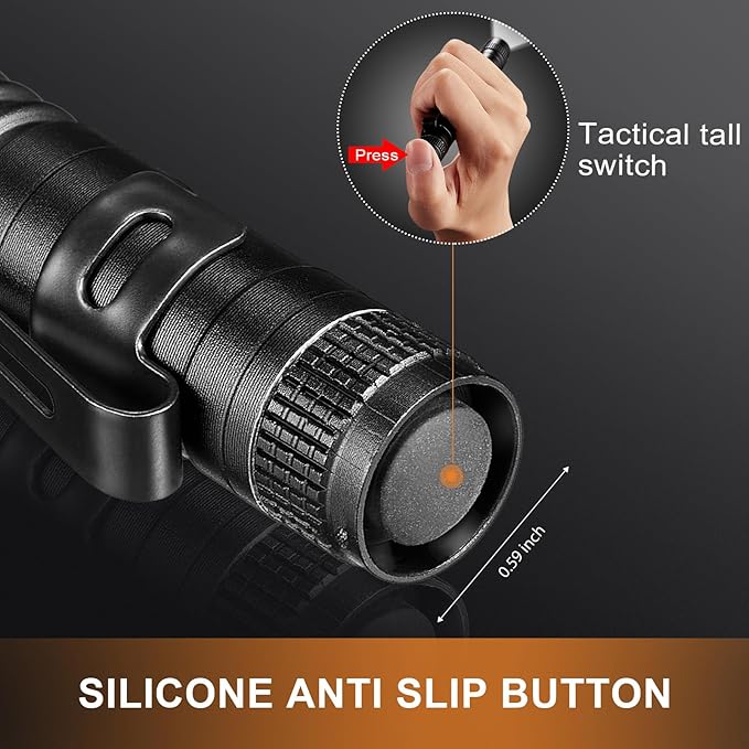 10 Pieces Mini Small LED Flashlight Handheld Pen Light Flashlight with Clip Led Pen Pocket Light Torch for Camping Outdoor Emergency Diary Lighting (3.5 Inches, 5.2 Inches)