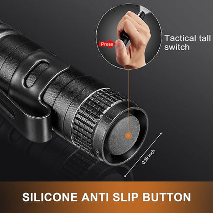 10 Pieces Mini Small LED Flashlight Handheld Pen Light Flashlight with Clip Led Pen Pocket Light Torch for Camping Outdoor Emergency Diary Lighting (3.5 Inches, 5.2 Inches)