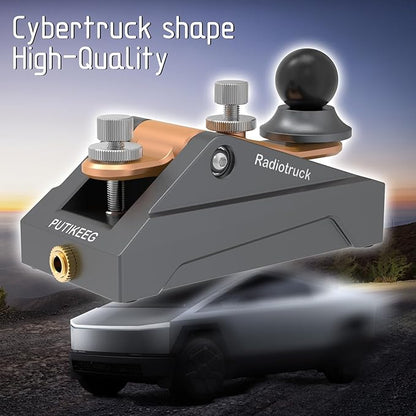 CW Telegraphy Key Auto Morse - Radio HAM Send Telegram Key Lambic Single Paddle Transmission Morse Code Key with Aluminum Alloy Body Base