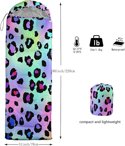 Axolotl Unicorn Sleeping Bag for Kids Boys Girls–Lightweight Warm Cold Weather Sleeping Bags,Waterproof Portable Sleeping Bag with Compression Sack for Camping Backpacking Outdoor Indoor
