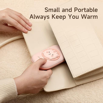 Hand Warmers Rechargeable, Electric Hand Warmer 10000mAh Portable Power Bank, 2 Levels Heater Handwarmers Reusable 12hrs Long Lasting Heat Camping Hand Warmers for Outdoor Sports in Winter