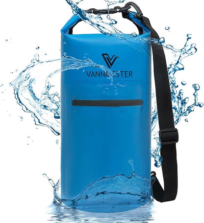 Floating Waterproof Bag Small Dry Backpack Sand Bag Anchor Waterproof Backpack for Travel Beach Vacation Hiking Camping (Blue)