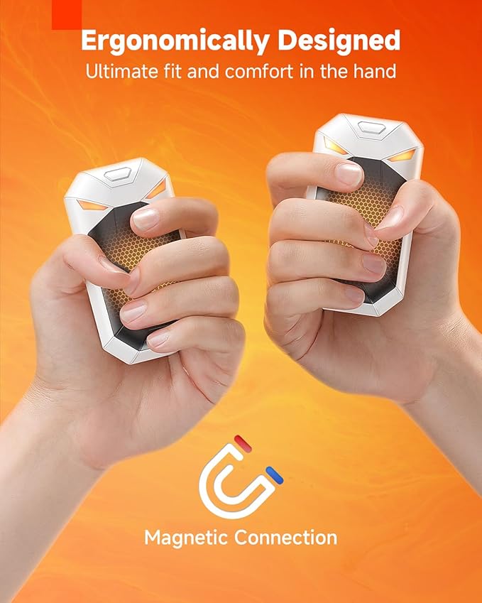 2-Pack Rechargeable Hand Warmers - Ultra Light & Thin 8000mAh Electric Hand Warmer, Pocket-Sized, Up to 20Hrs - Stocking Stuffers for Him/Her, Gifts for Men/Women, Camping Hunting Accessories Gear