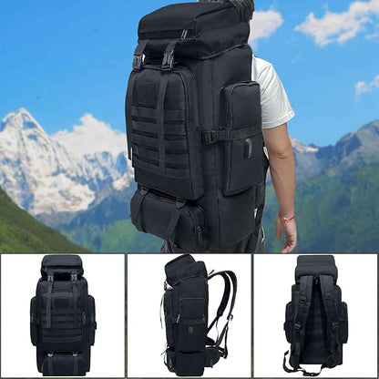 80L 100 Liters Camping Hiking Military Tactical Backpack,Water Resistant Large Travel Daypacks Outdoor MOLLE Rucksack