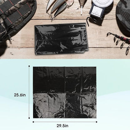 Portable Toilet Bags Disposable Waste Wag Bags Bucket Toilet Liner 12 Gallon for Camping Hiking Trip Thickened Leak-Proof Trash Bags