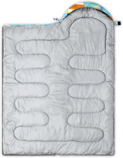 Kids Sleeping Bag for Boys and Girls,Monster Alien Print-Lightweight Warm Portable Outdoor Indoor-Waterproof Cold Weather Resistant Sleeping Bag for Camping Hiking