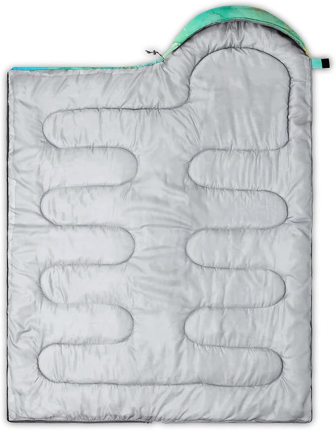 Kids Sleeping Bag for Boys Girls,Rocket Astronaut Moon Print-Lightweight Warm Portable Outdoor Indoor-Waterproof Cold Weather Resistant Sleeping Bag for Camping Hiking